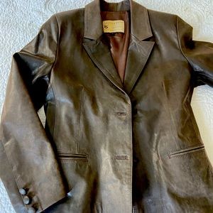Genuine, Argentinian Vintage Leather Blazer